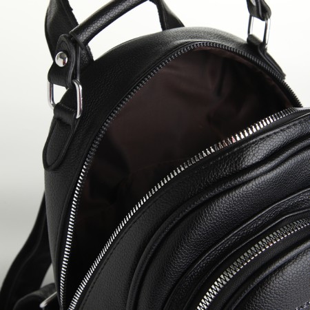 Women's backpack on lightning, black color-3