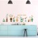 Sticker Plastic Interior color "Flowers in vases" 60x90 cm