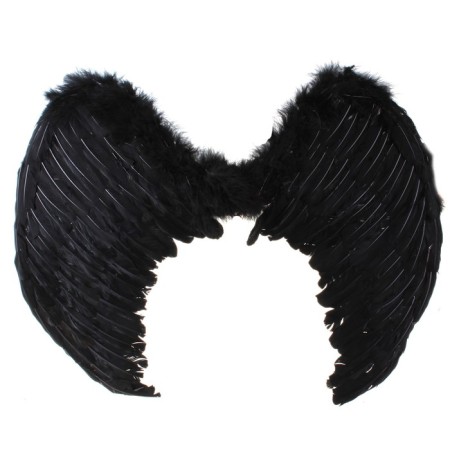 Angel wings, elastic band, 75 x 55 cm, black color