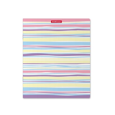 Notebook of 48 sheets in the Pastel Lines cage, cover coated cardboard, offset unit, mix-5