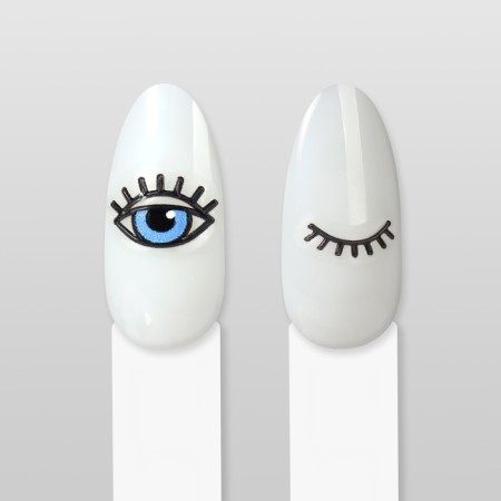 Nail stickers "look", voluminous, multi -colored-6
