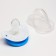 Orthodontic dummy nipple, silicone, from 0 months, with a cap, "kit"