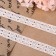 Knitted lace, 15 mm × 10 ± 1 m, beige color