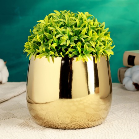 Kashpo "Light" Golden, 14x14x12cm