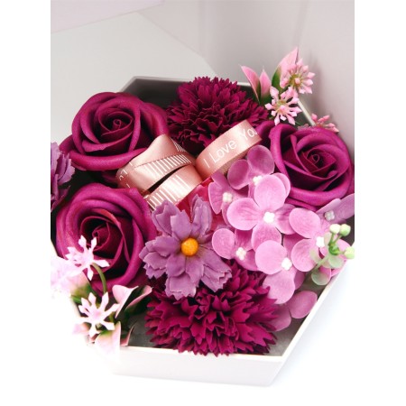 Three -shelling soapy composition purple-4