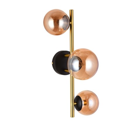 Ceiling chandelier Arte Lamp Gemini A2243PL-3PB, G9, 3x33 W, 24x42x22 cm, copper, black
