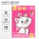 Color, A4, 18 sheets, 10 colors, non -unilateral, on paper, 48 g/m², cats aristocrats