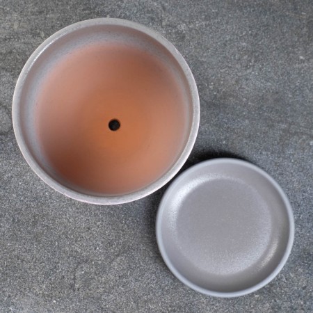 Flower pot "vine" pink-gray, 2.79 liters-1