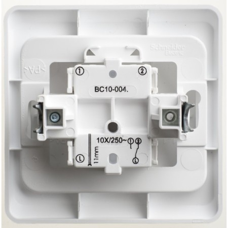 Passing SE SE "Study", 10 A, 1 key, IP20, hidden, white, BC10-004B-2