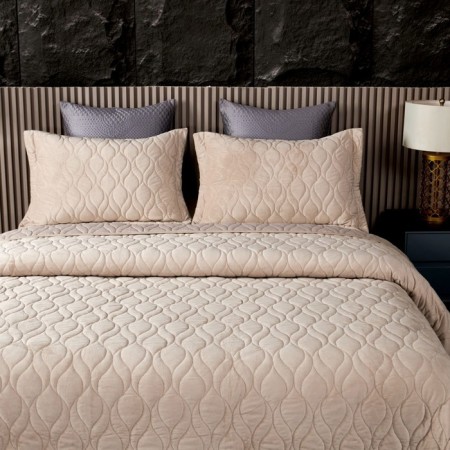 Sofi de Marko “Nobilis” bedspread, size 240x260 cm, light-beige color-6