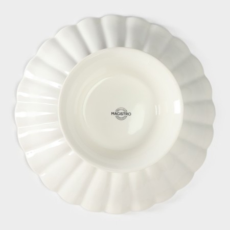 Cake for cakes and desserts Porcelain Magistro "Flower", D = 25 cm-4