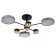 Chandelier 86507/6 LED 63W 3000-6000K Black-gold 72x72x23 cm Bayerlux