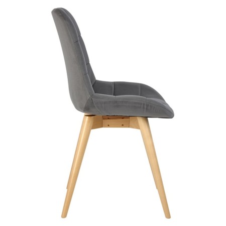 Dining stool Polini Home Verona SD, color gray-natural color-2