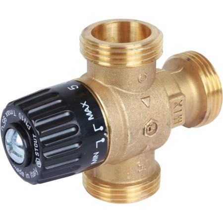Mixing valve Stout SVM-0125-186525, 1 ", external thread, 30-65 ° C, KV 1.8-3
