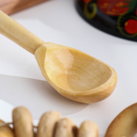 A spoon of tea, varnished, 14 × 3.5 cm-2