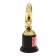 The award figure "The best girl", five, goblet, plastic, gold, 6.5 x 10.5 x 4 cm.