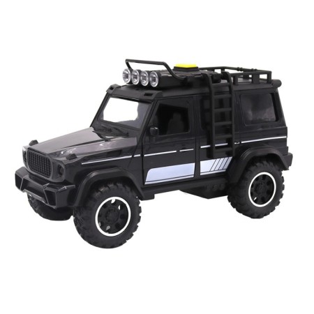 Friction Funky Toys machine "Racing on off -road. SUV ", opening doors, with light and sound, 23 cm, black color