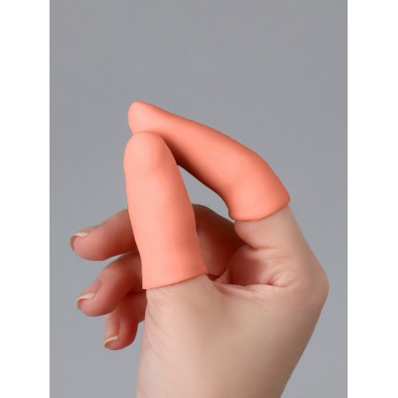 Fingers, silicone, 2 pcs, 2 pcs, beige-6