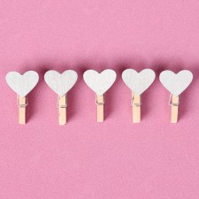 A set of decorative clothespins of the 