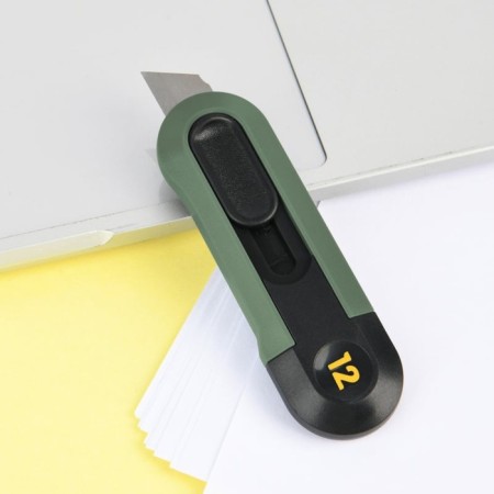 Technical knife Deli HT4007L 151596, softach plastic, green, 12 mm-2