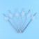 The tubes for the cocktail "Snowflakes", corners, in a set of 6 pieces, silver