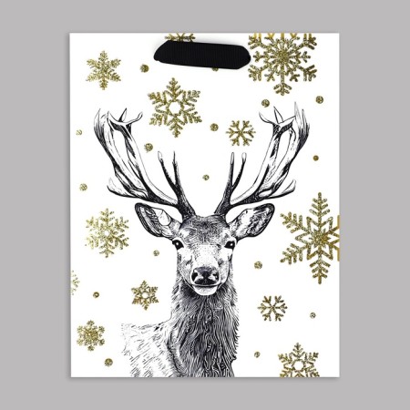 Package New Year's laminated “New Year's Forest”, MS 23 x 18 x 10 cm, New Year-3