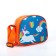 Belch Bag on a zipper, adjustable belt, blue/orange color