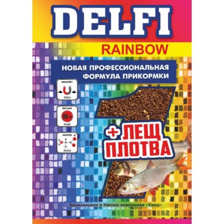 Bait DELFI Rainbow, Flying, Anis, Vanilla, Green, 800 g
