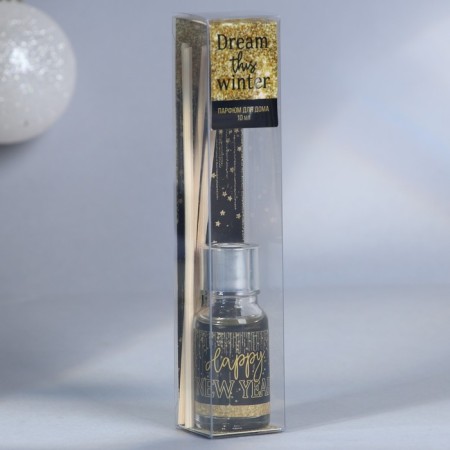 New Year! Diffusor Aromatic sticks "New Year's collection: Happy New Year", black ice, 10 ml-5