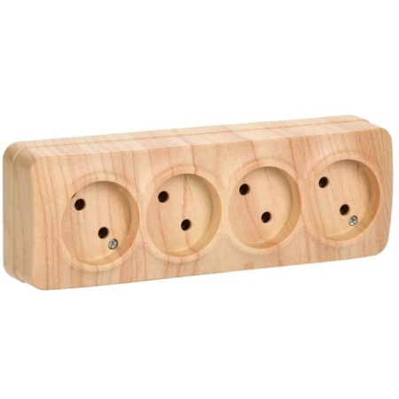IEK ERH40-K34-10 GLORY, OP, 4 sockets, 10A without grounding
