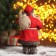Santa Claus "In a red fur coat with a bear" 30 cm