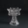 Glass Glass per 1 candle d = 3 cm "Bun Rose" transparent 8.2x8.2x9 cm