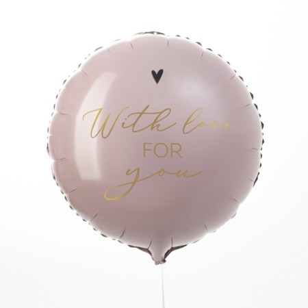 Foil ball 18 "With love for you", a circle, with a substrate-1