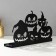 Summary Metal for 5 candles "Halloween. Pumpkin" Black 12.5x29.5x6 cm