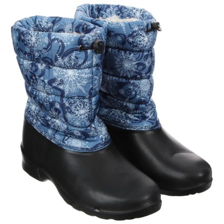 Combined boots with a latch, artificial fur, size 40, color mix-7