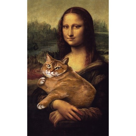 Picture on the numbers of the panel "Cat on the hands", 30 x 50 cm-1