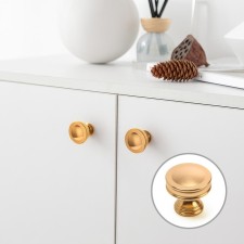 Handle button Cappio PK324, D = 30 mm, color gold