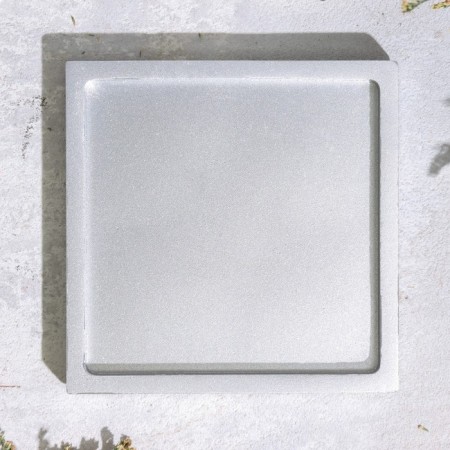 Square Square from gypsum, 10x1.5cm, silver-2