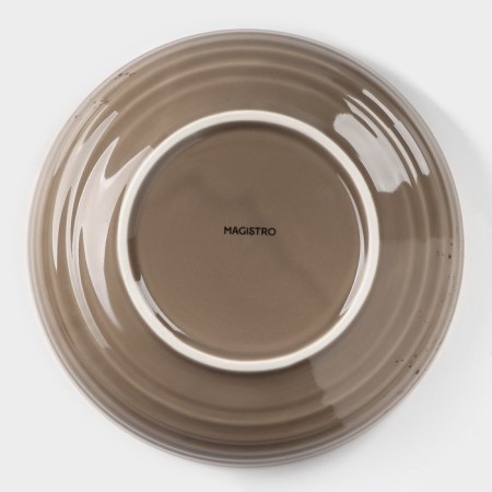 Porcelain deep porcelain Magistro "Cerera", 1.1 l, d = 22 cm, brown color-3
