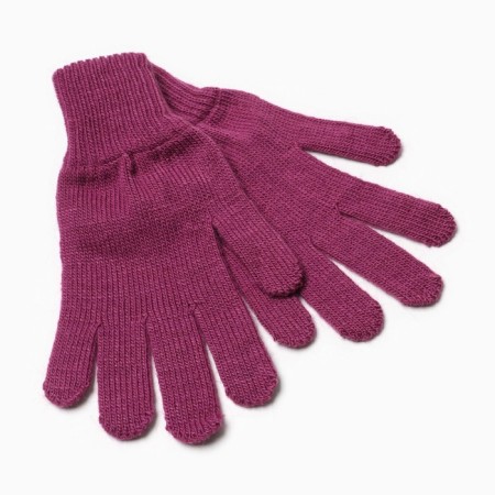 Female gloves, purple color, size 18