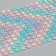 Sticker Plastic Ryza "Triangular gradient" MIX 24.6x10 cm