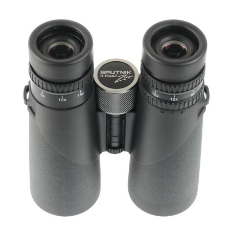 Binoculars Veber Sputnik Zoom, 8-15 × 42, black color-2