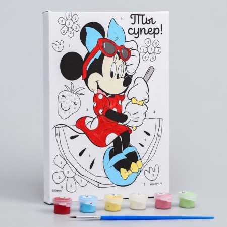 Picture on numbers for children, 21x15 cm, Minnie Mouse-5