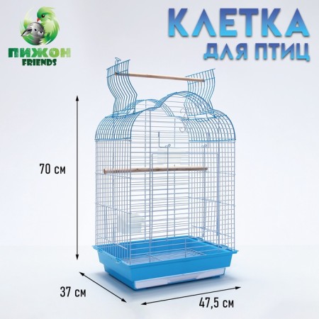 BD-3/1O bird, the opening roof, 47.5 x 37 x 70 cm, blue (packing 6 pcs)