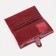 Women's wallet on the button, red color