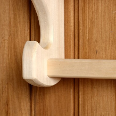 Shelf for shampoo, with a crossbar under a towel 44x29x9cm, Lipa "Dobroparov"-2