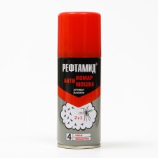 Аэрозоль репеллентный "Рефтамид", 2 в 1, от комаров и мошек, с ароматом ванили, 100 мл