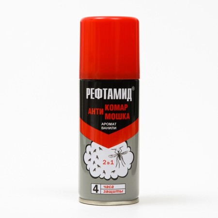 Aerosol repellent "Refamide", 2 in 1, from mosquitoes and midges, with vanilla aroma, 100 ml