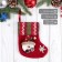 Nosok for gifts "Festive comfort" snowman, 12x15.5 cm, red