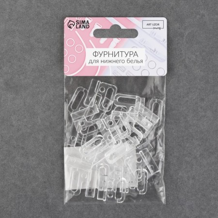 Browner fastener, plastic, 14 mm, 10 pcs, transparent color-3